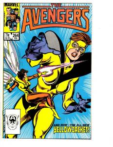 5 The Avengers Marvel Comic Books # 264 265 266 267 268 Wasp Silver Surfer WT1