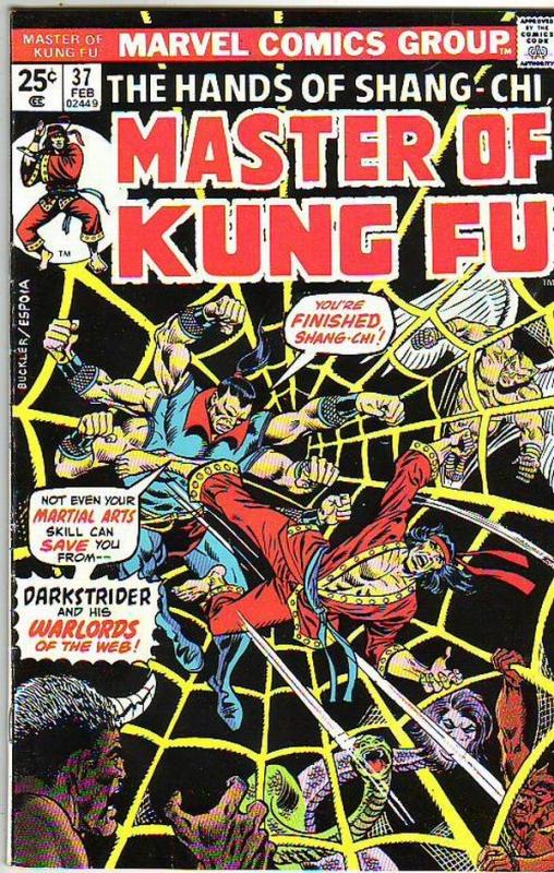 Master of Kung Fu, the Hands of Shang-Chi #37 (Feb-76) VF/NM High-Grade Shang...