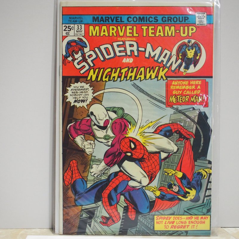 Marvel Team-Up #33 (1975) NM Spiderman and Nighthawk!