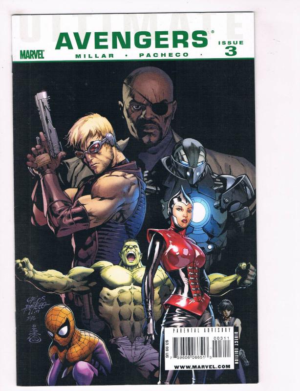 Avengers #3 NM Marvel Comics Comic Book Millar Hulk Captain America 2010 DE30