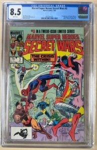 Marvel Super Heroes Secret Wars #3 (1984).  CGC 8.5