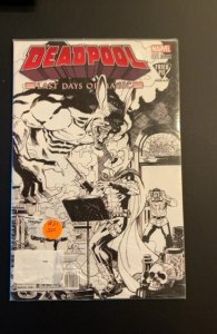 Deadpool: Last Days of Magic Fried Pie Black and White Cover (2016)