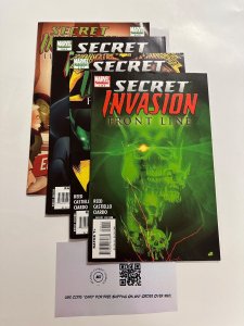 4 Secret Invasion Front Line Marvel Comics # 1 2 3 4 Hulk Thor X-Men 48 CT6