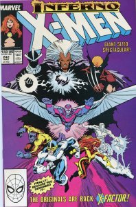 Marvel The Uncanny X-Men #242 (1989) Inferno NM 9.4 Comic Book