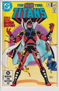 NEW TEEN TITANS #22 (Aug 1982) VF+ 8.5 white. Brother Blood!