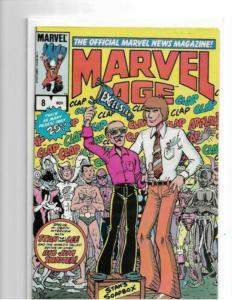 MARVEL AGE #8 - VF+ to VF/NM - STAN LEE INTERVIEW - 1983 1ST PRINT