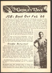 1965 Gridley Wave #21 - Edgar R. Burrough's Tarzan Newsletter - (NM+) WH