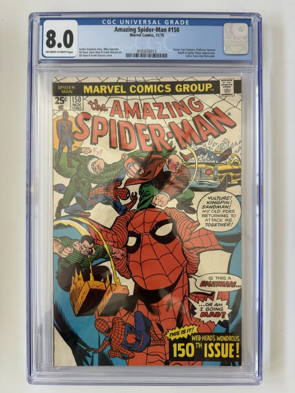 The Amazing Spider-Man #150 CGC 8.0 Marvel November (1975)