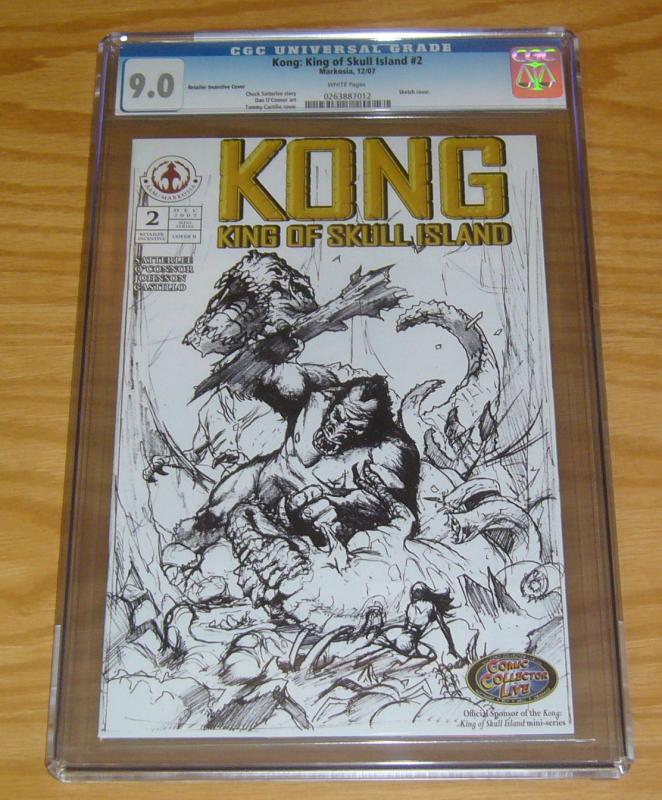 Kong: King of Skull Island #2 CGC 9.0 retailer incentive sketch variant cover B