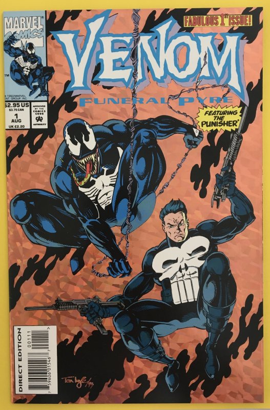 VENOM FUNERAL PYRE 1 PUNISHER FOIL COVER MARVEL