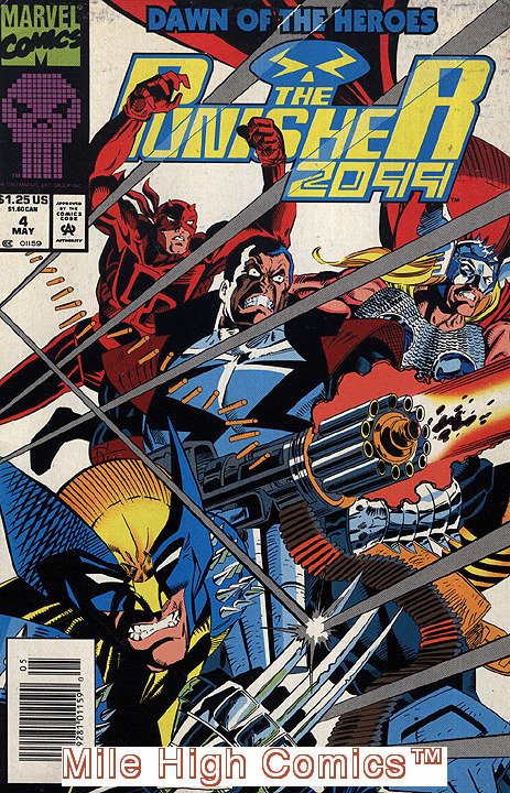 PUNISHER 2099 (1993 Series)  (MARVEL) #4 NEWSSTAND Very Fine Comics Book