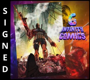 DEATHSTROKE THE TERMINATOR 1 ? CVR A CARMINE DI GIANDOMENICO SIGNED TONY FLEECS