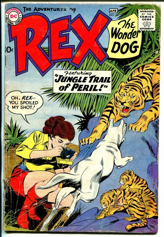 Adventures of Rex The Wonder Dog #44 1959-DC-tiger cover-FR/G