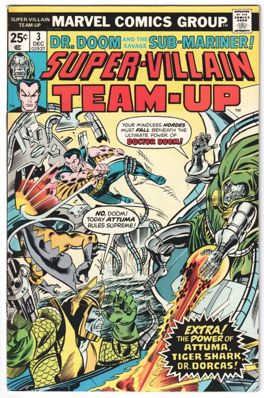 Super-Villain Team-Up #3 (1975) Namor the Sub-Mariner