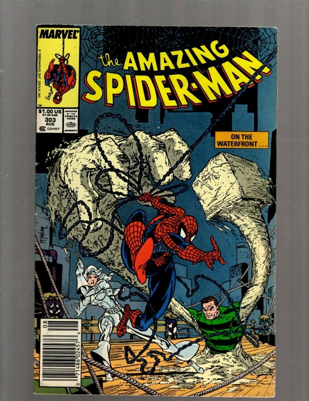 Amazing Spider-Man # 303 FN Marvel Comic Book Todd McFarlane Venom Goblin J450