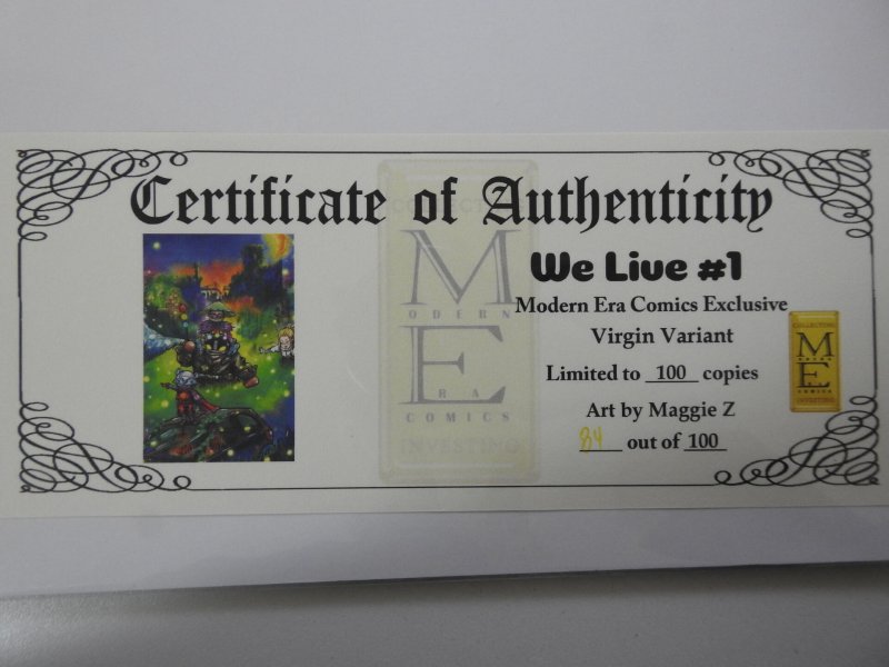 We Live #1 Modern Era Comics Exclusive Variant LDT 100 W/ CoA