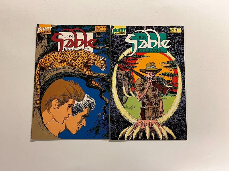 5 Jon Sable Freelance First Comics Books #37 38 39 40 41 Grell 16 JW5