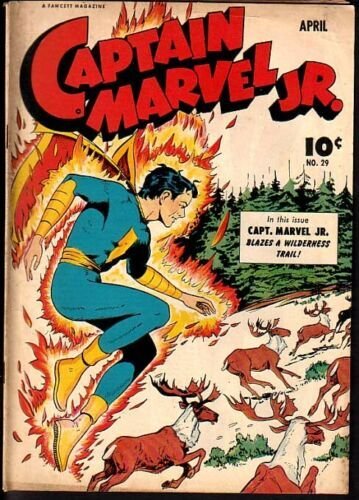 CAPTAIN MARVEL JR. #29-NICE!-GOLDEN AGE VG 