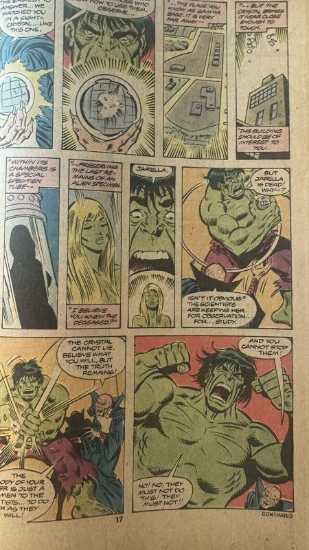 The Incredible Hulk 240 Mark Jewelers 1979 6.5/7.0