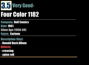 Four Color 1182 (1961) VG- Donald Duck Album Dell Comics