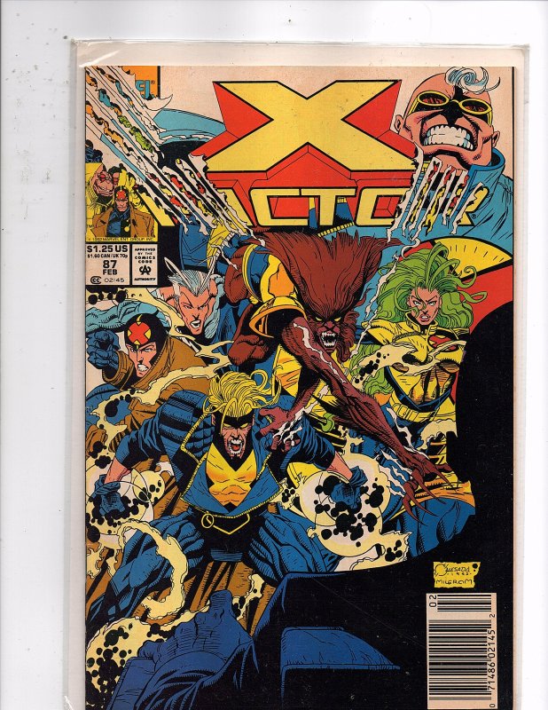 Marvel Comics X-Factor Vol. 1 #87 Peter David Story Joe Quesada Cover & Art