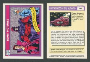 1990 Marvel Comics Card  #145 ( Brotherhood of Evil Mutants ) NM-MT+