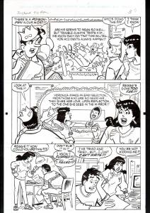 JUGHEAD #44-ORIGINAL ART-ARCHIE COMICS-1980'S-RARE-PG 2-VALENTINE'S DAY