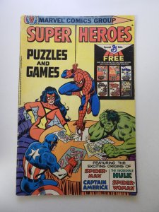 Super Heroes Puzzles and Games (1979) VG condition