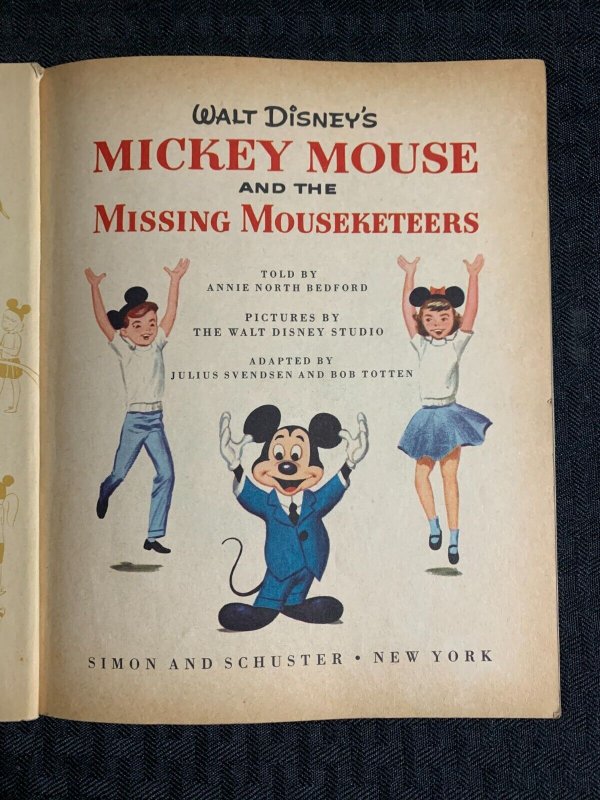 1956 MICKEY MOUSE & The Missing Mouseketeers VG 4.0 Mickey Mouse Club / Disney