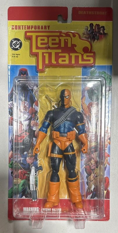 (20016) DC Direct CONTEMPORARY TEEN TITANS DEATHSTROKE Action Figure! MOC! Rare!