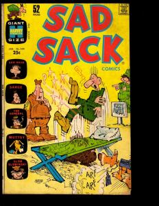 5 Comics Sad Sack 224 Blondie 180 181 Gabby Hayes Western 24 Wings Comics 1 NE3