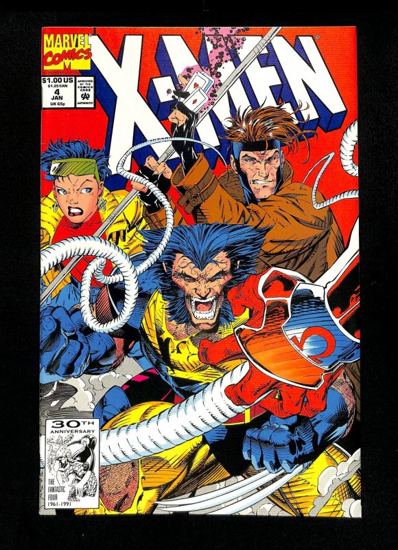 X-Men (1991) #4 1st Omega Red! Jim Lee John Byrne Story!