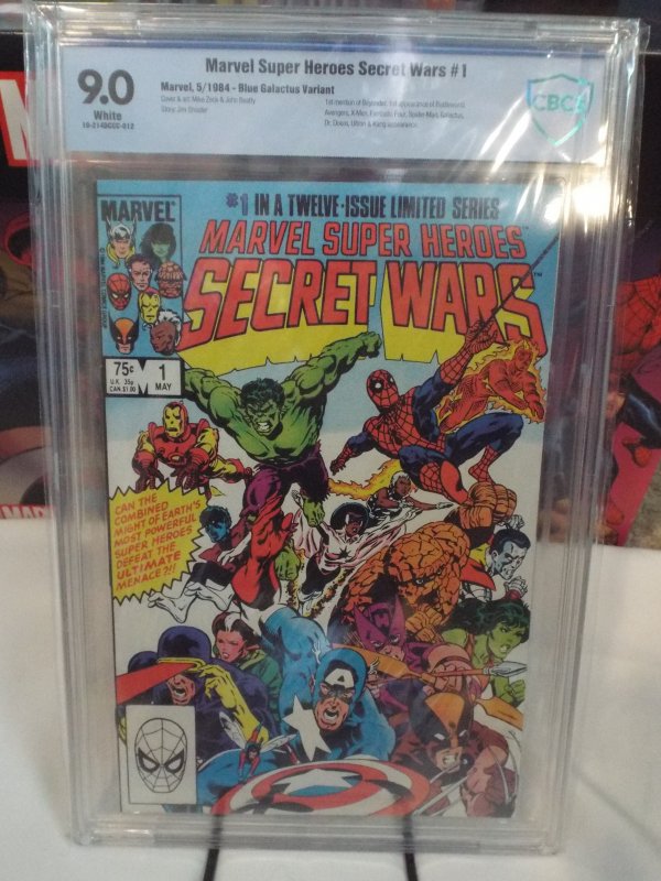 Marvel Super Heroes Secret Wars #1 - CBCS 9.0 - Blue Galactus Variant - 1984