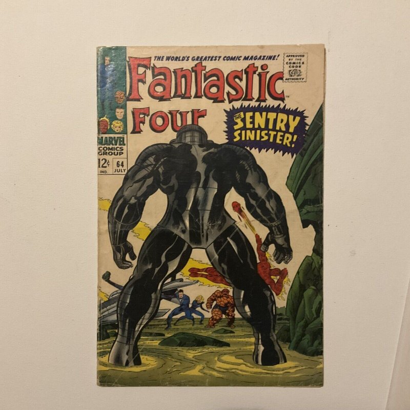 Fantastic Four 64 Good/ very Good Gd/Vg 3.0 Marvel 1967