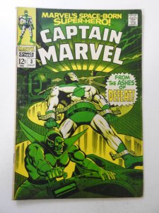 Captain Marvel #3 (1968) VG- Condition