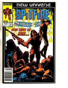 Lot Of 9 Spitfire Marvel Comic Books # 1 2 3 4 5 6 7 8 9 New Universe JC1
