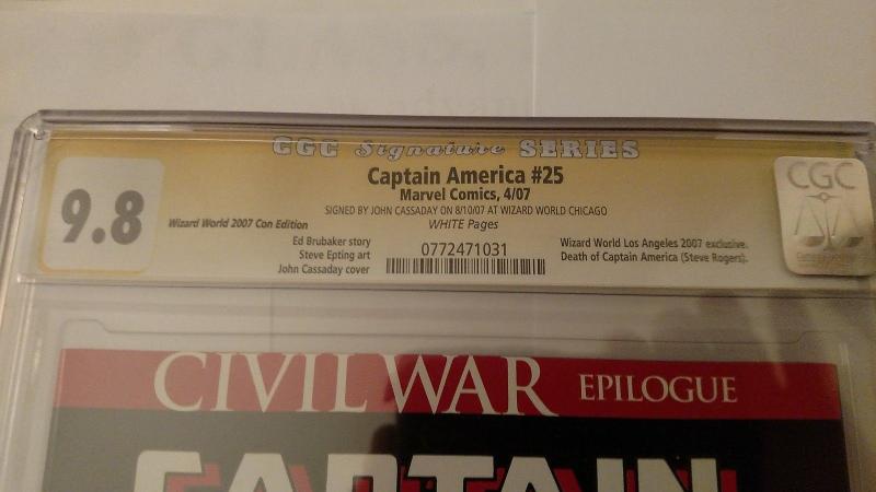 Captain America #25 (April 07, Marvel) CGC 9.8 Variant