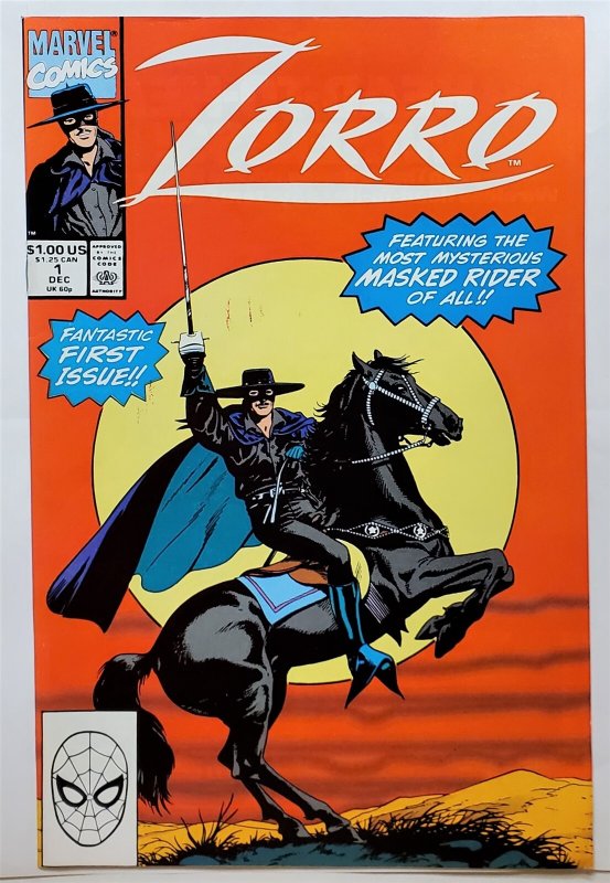 Zorro #1 (Dec 1990, Marvel) 7.5 VF-