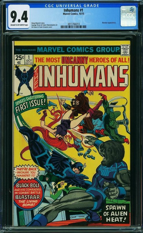 Inhumans #1 (1975) CGC 9.4 NM