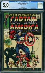 CAPTAIN AMERICA #100 CGC 5.0 / SBD-01