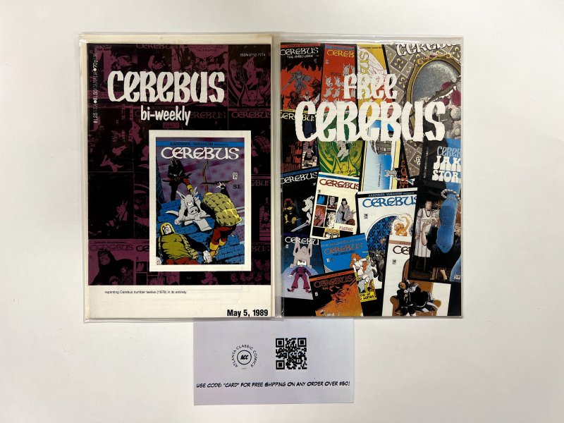 2 Cerebus Indie Comic Books #1 2 7 JS18