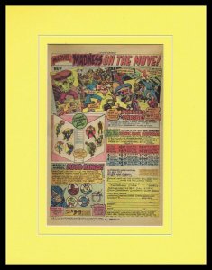 1976 Marvel Comics Mood Rings / Hulk Framed 11x14 ORIGINAL Vintage Advertisement 