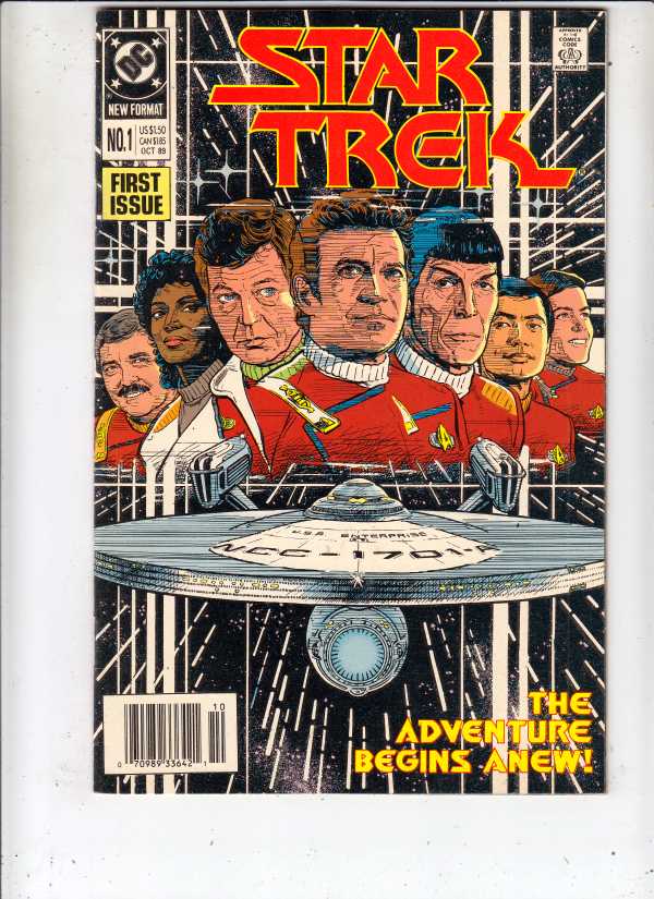 Star Trek #1 (Oct-89) NM/NM- High-Grade Captain Kirk, Mr Spock, Bones ...