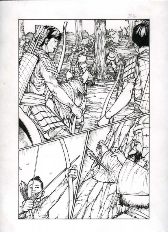 Mulan One Shot page 35  Published art by ALEX SANCHEZ Disney