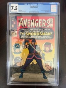 The Avengers #19 (1965) - CGC 7.5! 1st Swordsman!