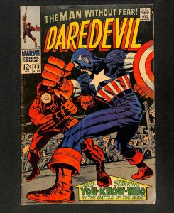 Daredevil #43 Vs. Captain America!