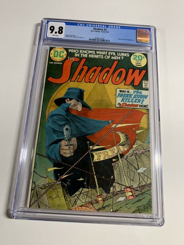 The Shadow 2 Cgc 9.8 White Pages Dc Comics Bronze Age 020