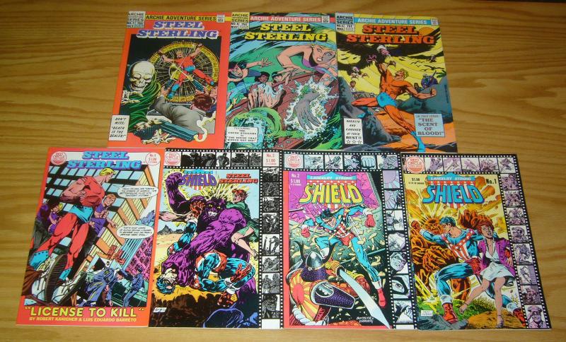 Lancelot Strong, the Shield & Steel Sterling #1-7 VF/NM complete series - archie