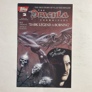 Dracula Chronicles 2 1995 Signed by Jim Salicrup Topps NM near mint