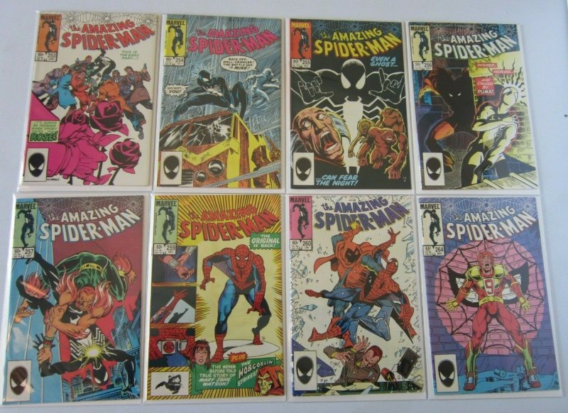 Amazing Spider-Man lot from:#253-295 15 different books 9.0 NM (1984 to 1987)